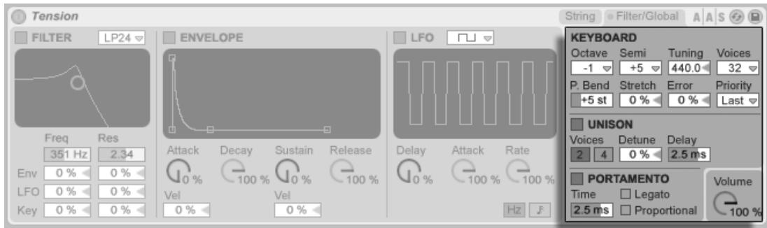 ABLETON LIVE 7 - Paramètres Global (généraux) et Keyboard (clavier) - 1