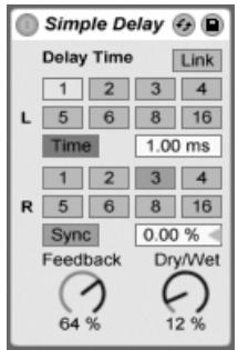 ABLETON LIVE 7 - Simple Delay - 1