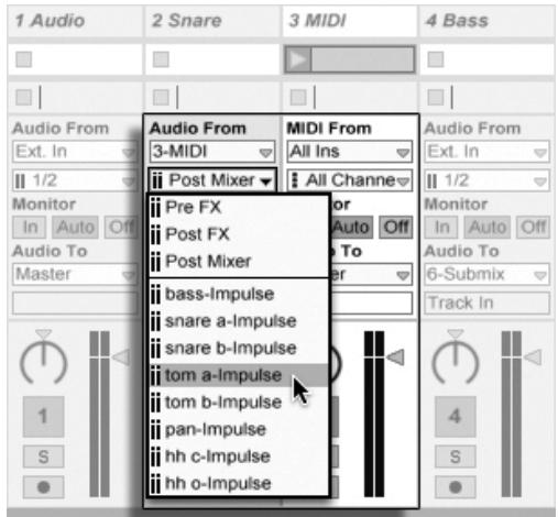 ABLETON LIVE 7 - Brancher des sorties individuelles à partir d'un instrument - 1