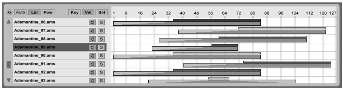 ABLETON LIVE 7 - Zones de dynamique - 1