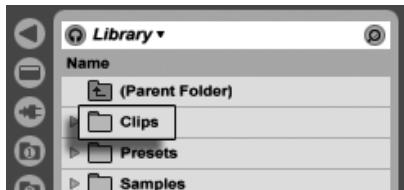 ABLETON LIVE 7 - Navigation dans la hierarchie des dossiers - 3