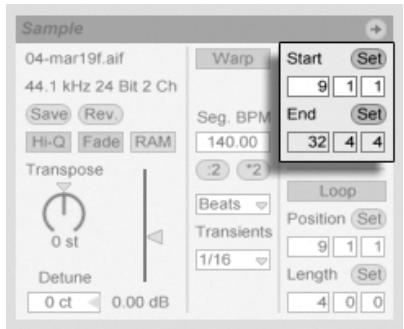 ABLETON LIVE 7 - Lecture normale et sélective (Scrub) de clips - 2