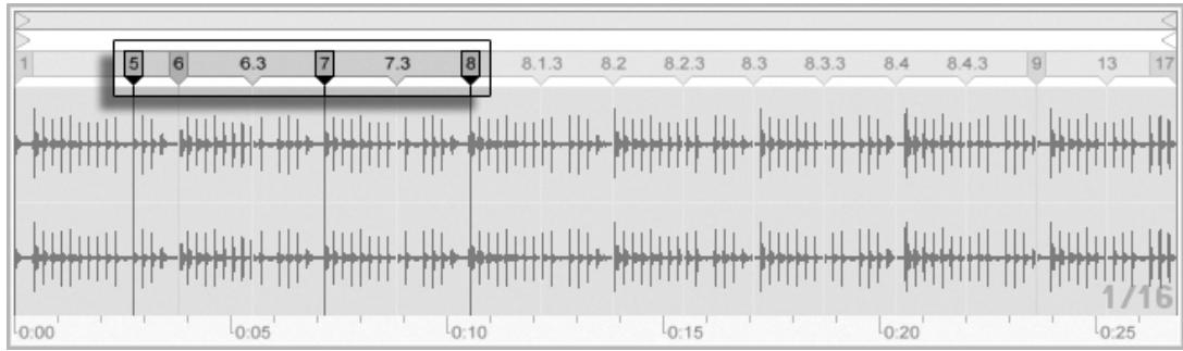 ABLETON LIVE 7 - Copie de marqueurs Warp - 1