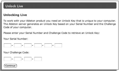 ABLETON LIVE 7 - Déblocage sans connexion - 2