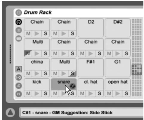 ABLETON LIVE 7 - Panneau des pads - 1
