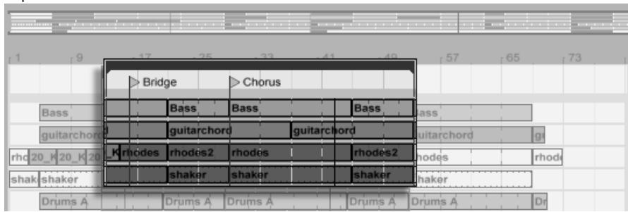 ABLETON LIVE 7 - Sélection de Clips et de temps - 2