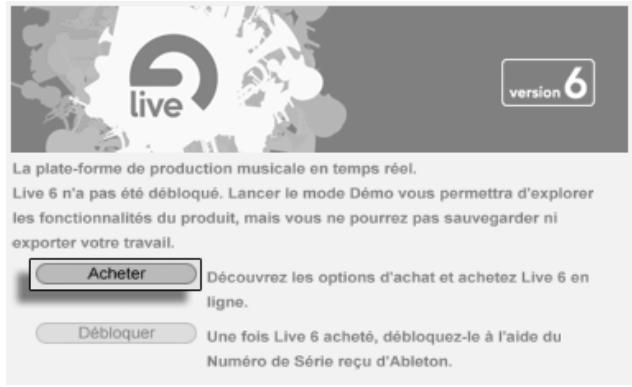 ABLETON LIVE 7 - Puis-je utiliser Live ou d'autres produits Ableton sans numero de série? - 1