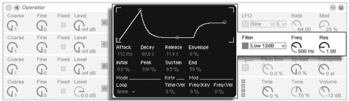 ABLETON LIVE 7 - Section Filtre - 1