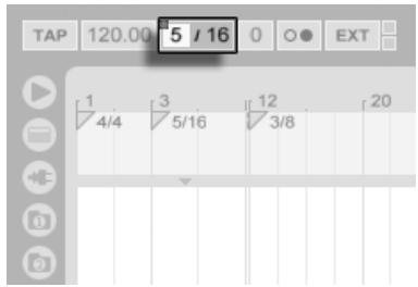 ABLETON LIVE 7 - Changements de format de mesure (Signature) - 2