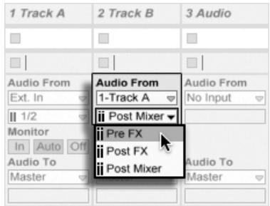 ABLETON LIVE 7 - Points de routage interne - 1