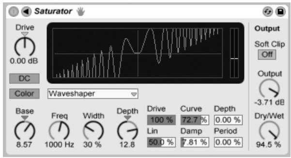 ABLETON LIVE 7 - Saturator - 1