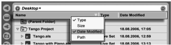 ABLETON LIVE 7 - Travail avec les navigateurs pour fichiers - 2