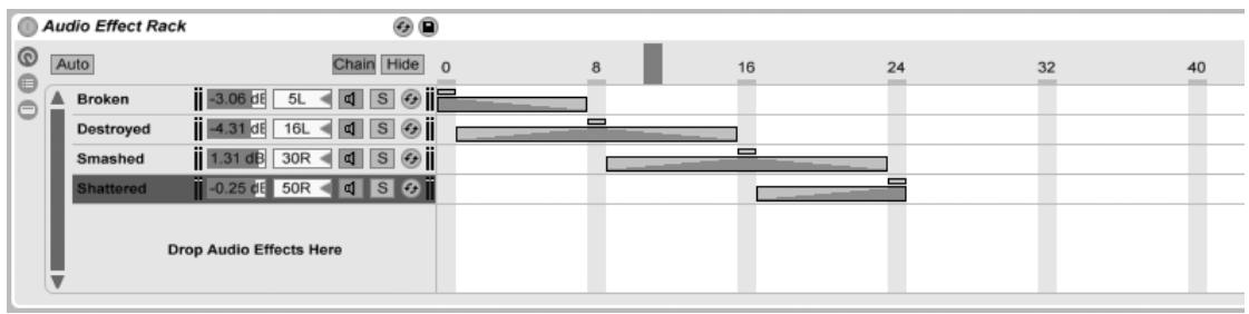 ABLETON LIVE 7 - Crossfade de banques preset à l'aide des plages de fondu - 1