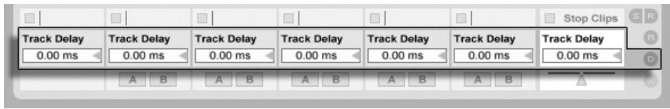 ABLETON LIVE 7 - Retards de piste - 1