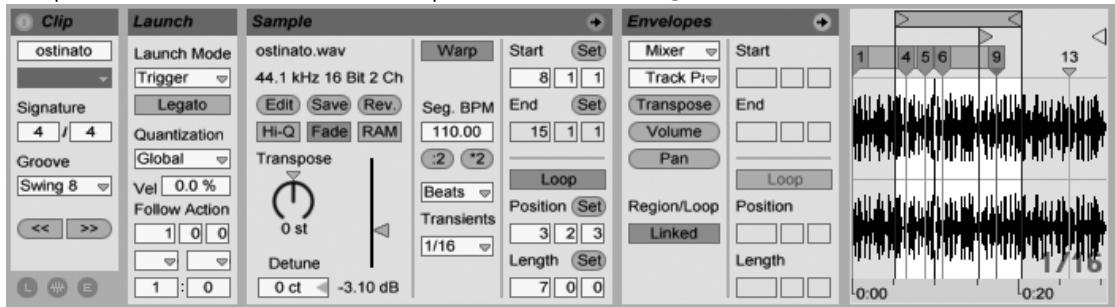 ABLETON LIVE 7 - Fenêtre Clip - 5
