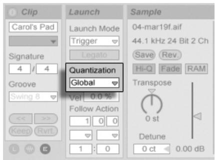 ABLETON LIVE 7 - Quantification au niveau du clip - 1