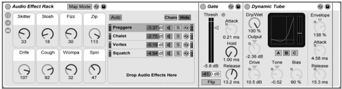 ABLETON LIVE 6 LE - Trajet du signal et chaînes de périhériques paralleles - 1