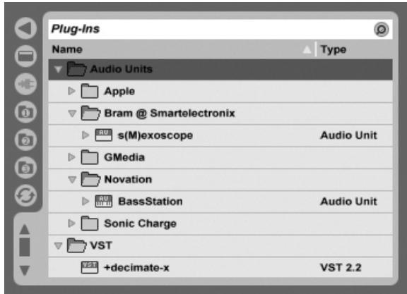 ABLETON LIVE 6 LE - Utilisation de plug-ins - 1