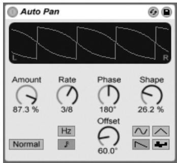 ABLETON LIVE 6 LE - Auto Pan - 1