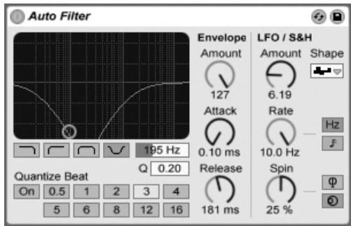 ABLETON LIVE 6 LE - Auto Filter - 1