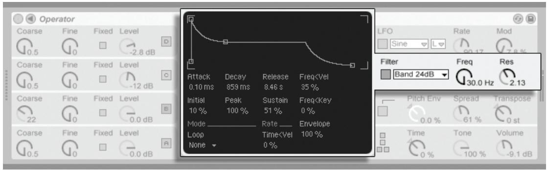 ABLETON LIVE 6 LE - Section Filtre - 1