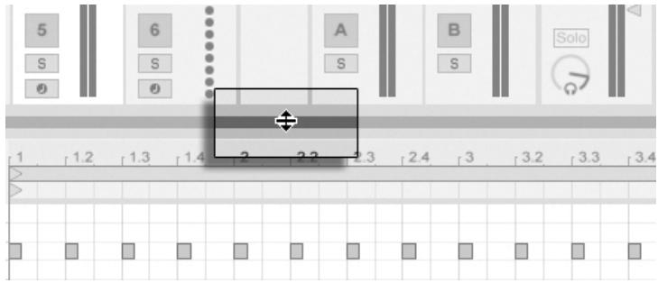 ABLETON LIVE 6 LE - Navigation et transport dans l'Editeur MIDI - 5