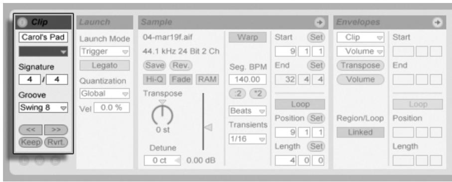 ABLETON LIVE 6 LE - La zone Clip - 1