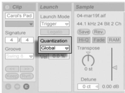 ABLETON LIVE 6 LE - Quantification au niveau du clip - 1