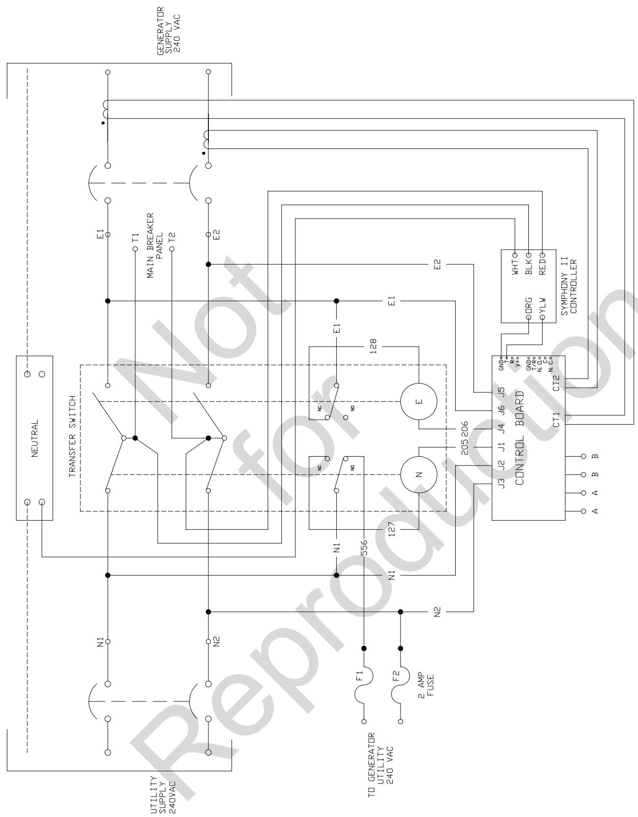 GENERAL ELECTRIC 200 AMP AUTOMATIC TRANSFER SWITCH - Transfer Switch Schematic Diagram - 1