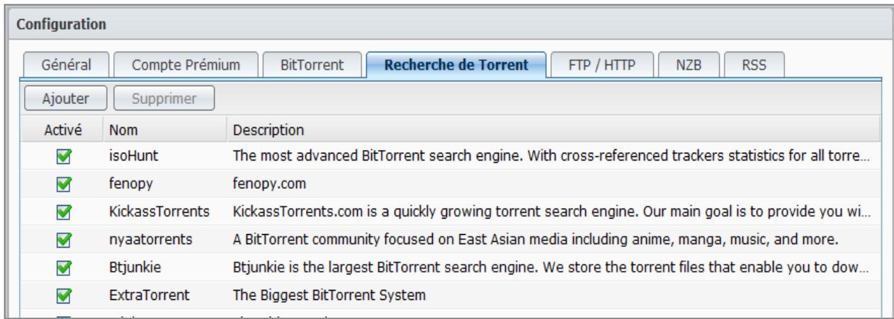 SYNOLOGY DS411J - Recherche torrent - 1