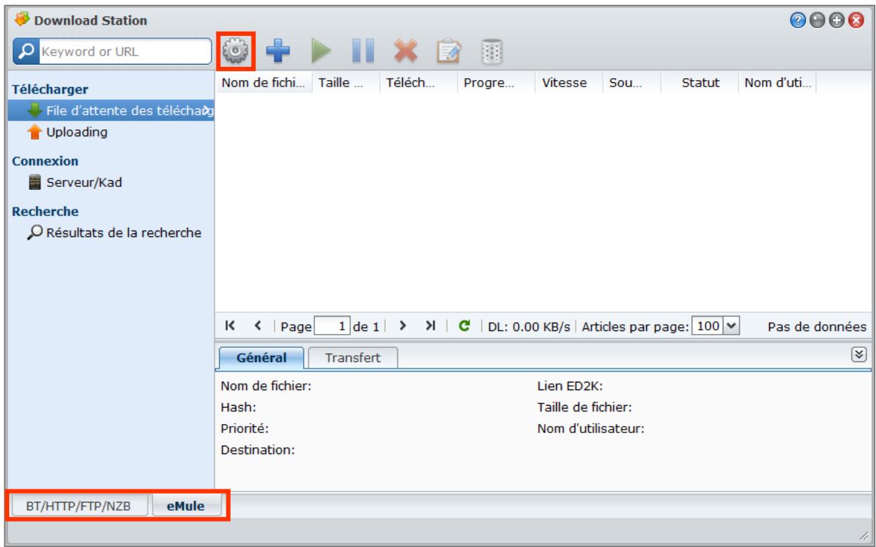 SYNOLOGY DS411J - Configurer emule - 1