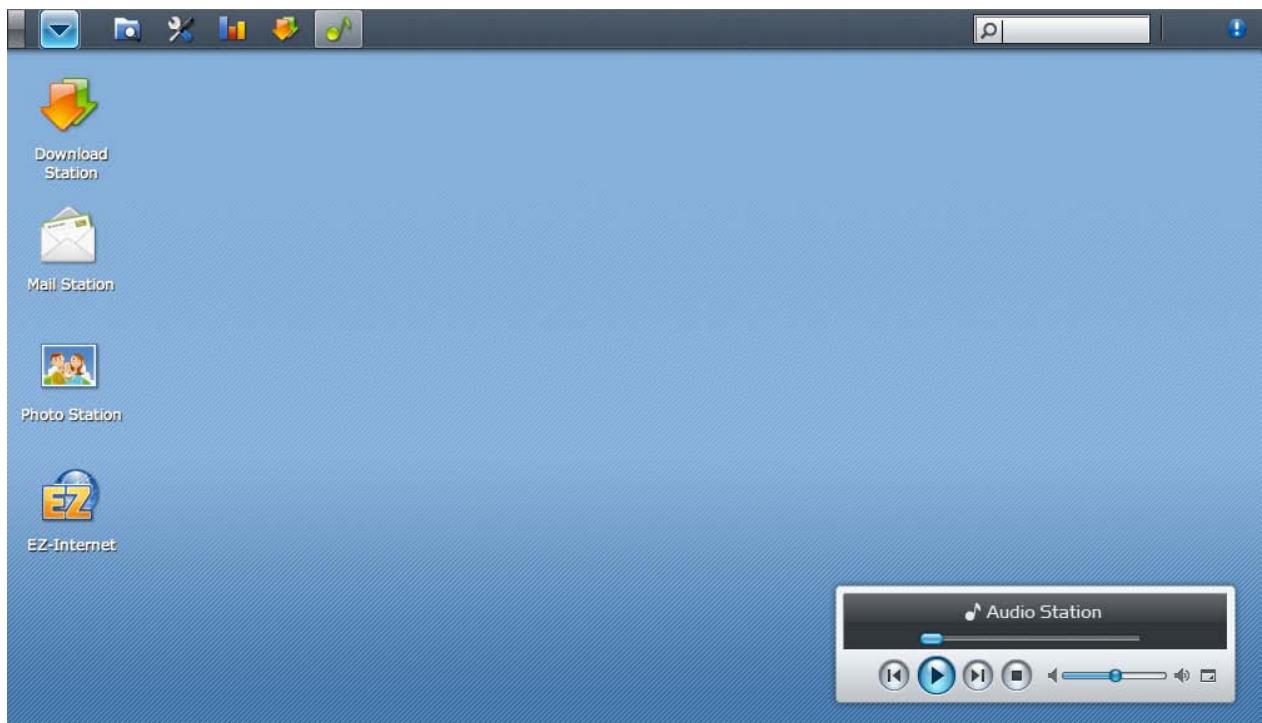 SYNOLOGY DS411J - Bureau et raccourcis - 1