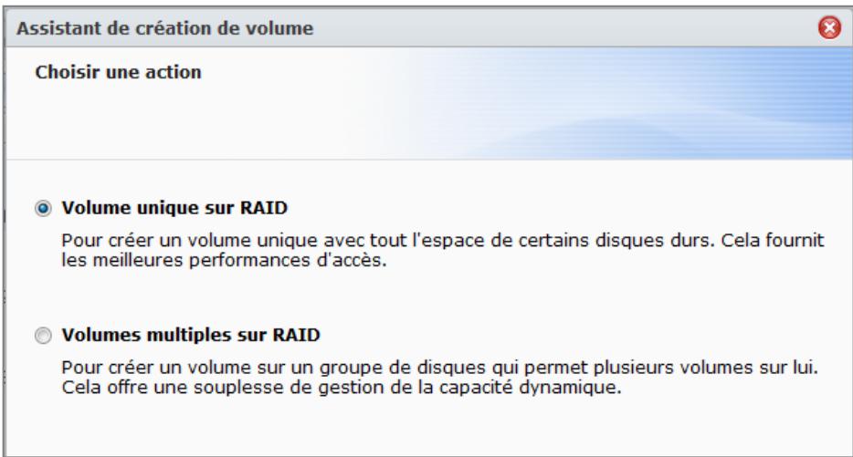 SYNOLOGY DS411J - Créer un volume en combinant plusieurs disques durs - 1
