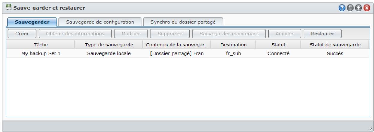 SYNOLOGY DS411J - Effectuer des tâches de sauvegarde sur le synology diskstation - 1