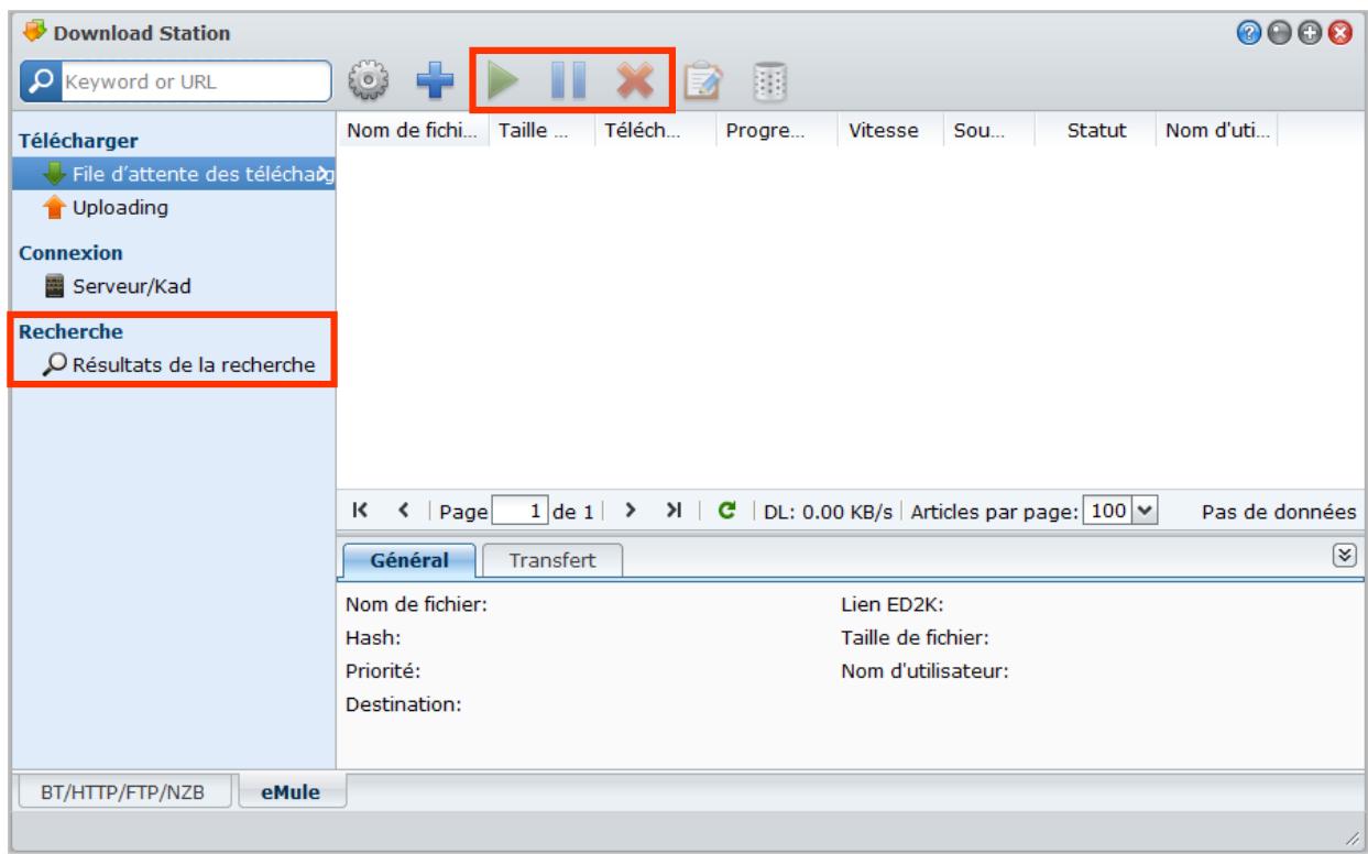 SYNOLOGY DS411J - Créer des tâches de téléchargement emule - 1