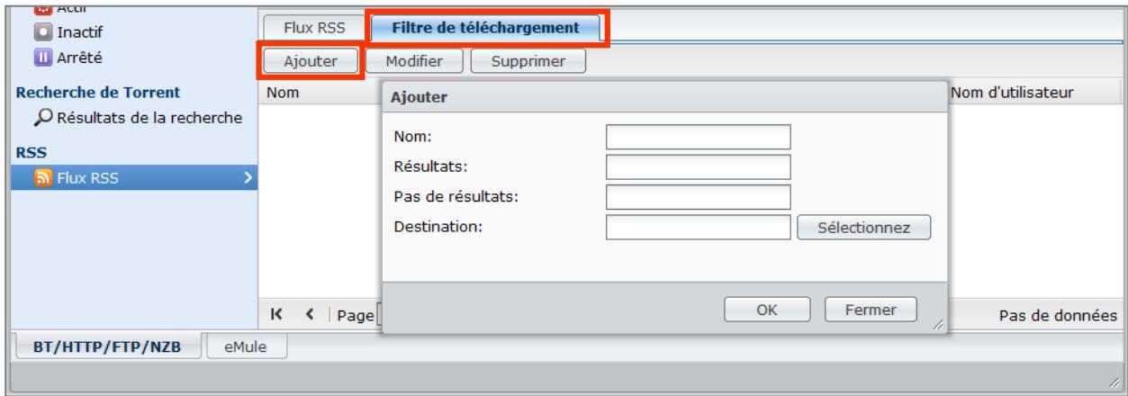 SYNOLOGY DS411J - Pour afficher et mettre à jour la liste des flux RSS - 5