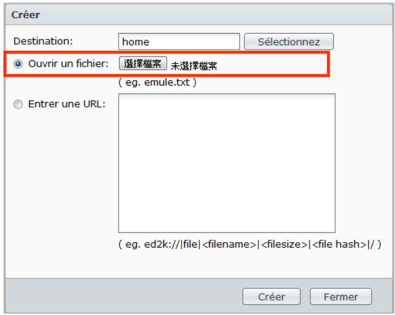 SYNOLOGY DS411J - Créer en chargeant des fichiers - 1