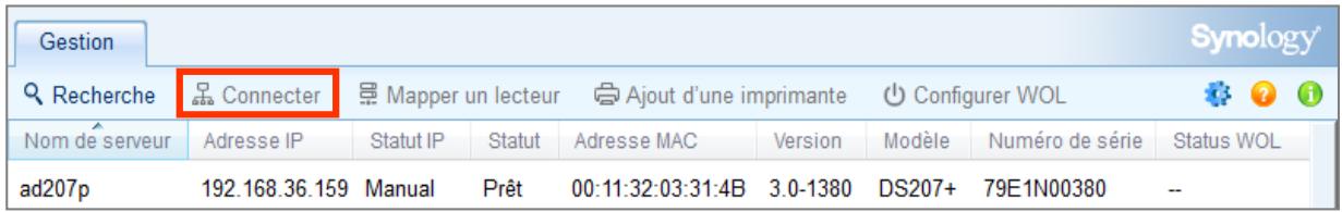 SYNOLOGY DS411J - Utilisation de synology assistant - 2