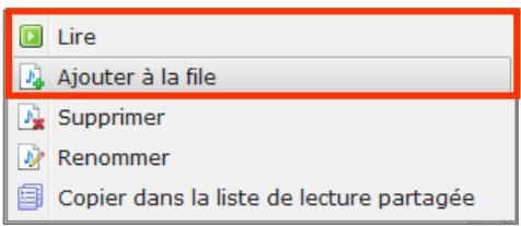 SYNOLOGY DS411J - Ajouter une liste de lecture à une file - 1