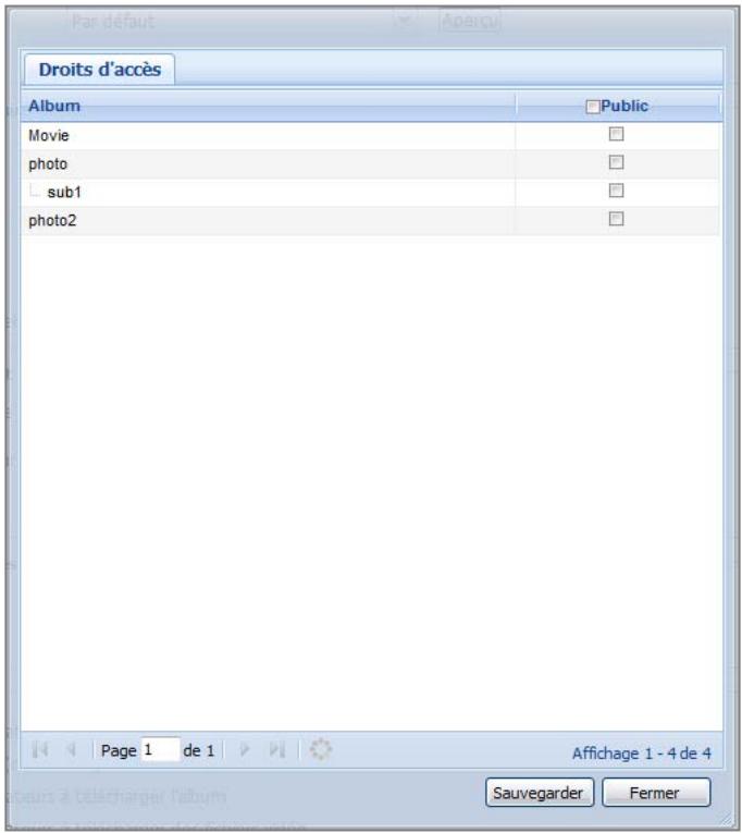 SYNOLOGY DS411J - Définir comme album privé - 1