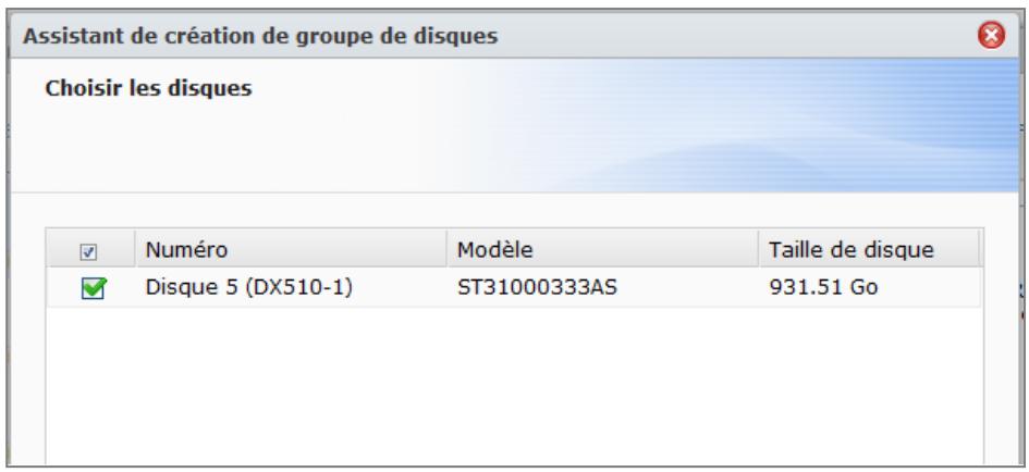 SYNOLOGY DS411J - Créer un groupe de disques - 1