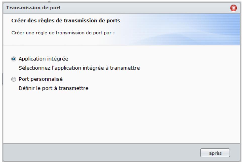 SYNOLOGY DS411J - Ajouter des règles de transmission de ports - 1