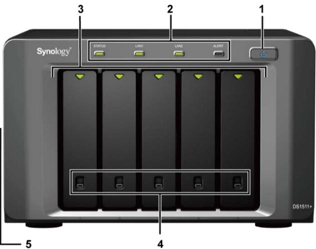 SYNOLOGY DS411J - 1U RackStation - 5