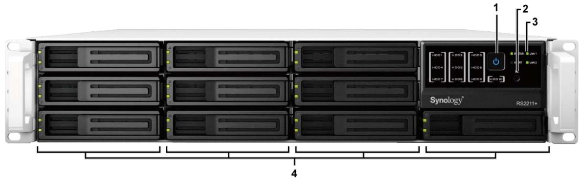 SYNOLOGY DS411J - 2U rackstation - 1
