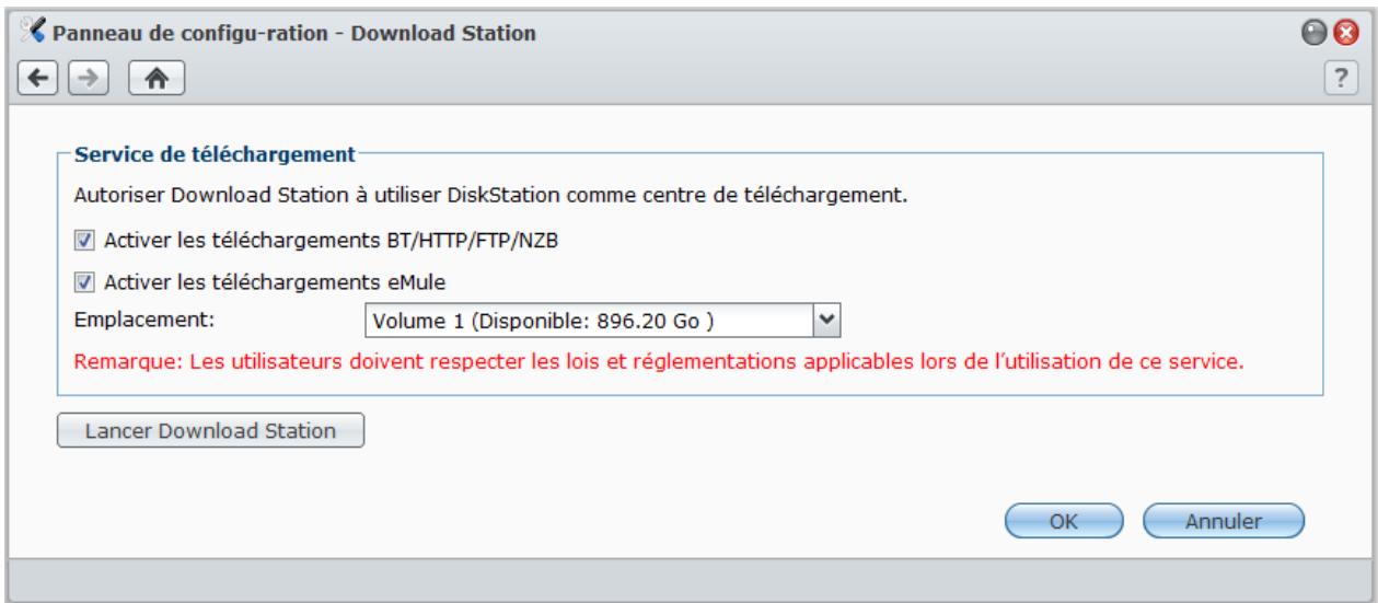 SYNOLOGY DS411J - Télécharger des fichiers avec download station - 2