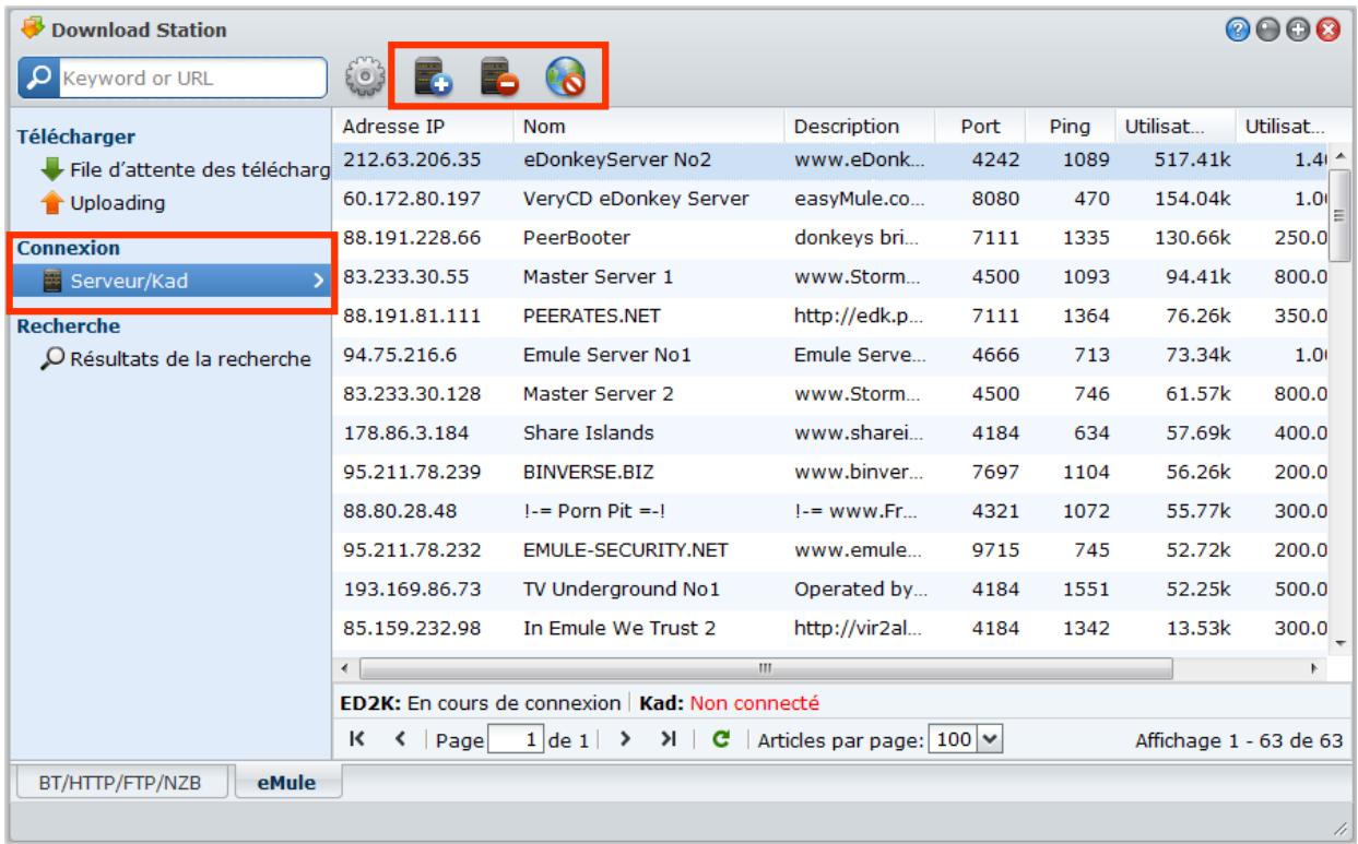 SYNOLOGY DS411J - Connector au serveur/kad ED2K - 1