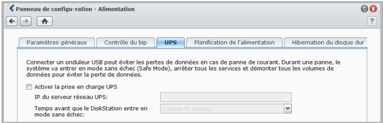 SYNOLOGY DS411J - Gérer un onduleur (UPS) - 1