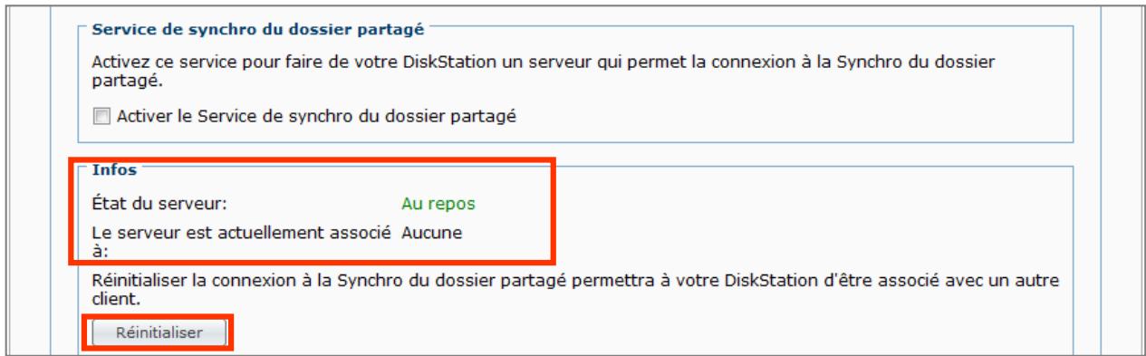 SYNOLOGY DS411J - Associer ou dissocier le serveur et le client - 1