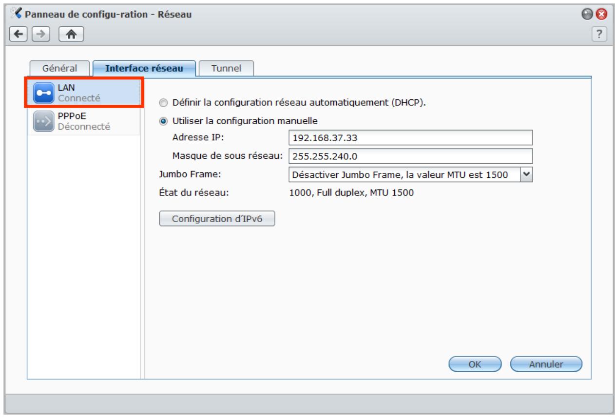 SYNOLOGY DS411J - Interface réseau - 1