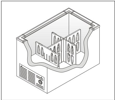 FRIGIDAIRE FFU17F5H - DIVISEURSPOUR CONGÉLATEURS HORIZONTAUX (CERTAINS MODELES) - 1